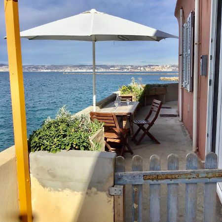 Cabanon Marseillais 45 m2 sur l'eau à Malmousque Marselha Exterior foto