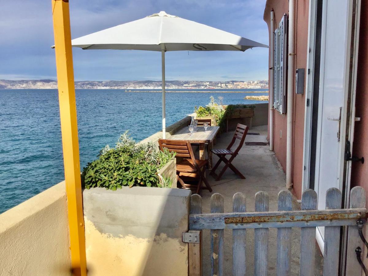 Cabanon Marseillais 45 m2 sur l'eau à Malmousque Marselha Exterior foto
