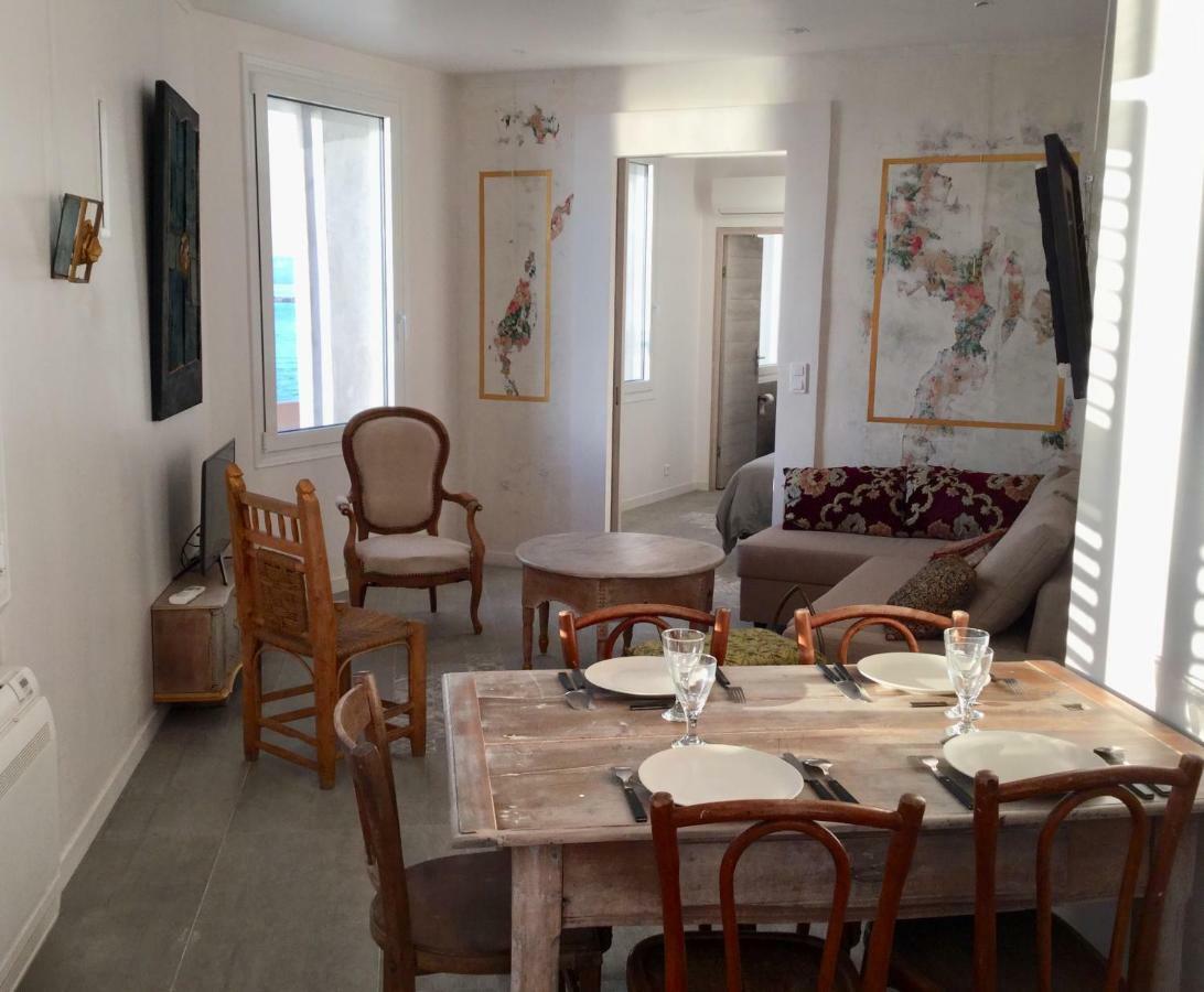 Cabanon Marseillais 45 m2 sur l'eau à Malmousque Marselha Exterior foto